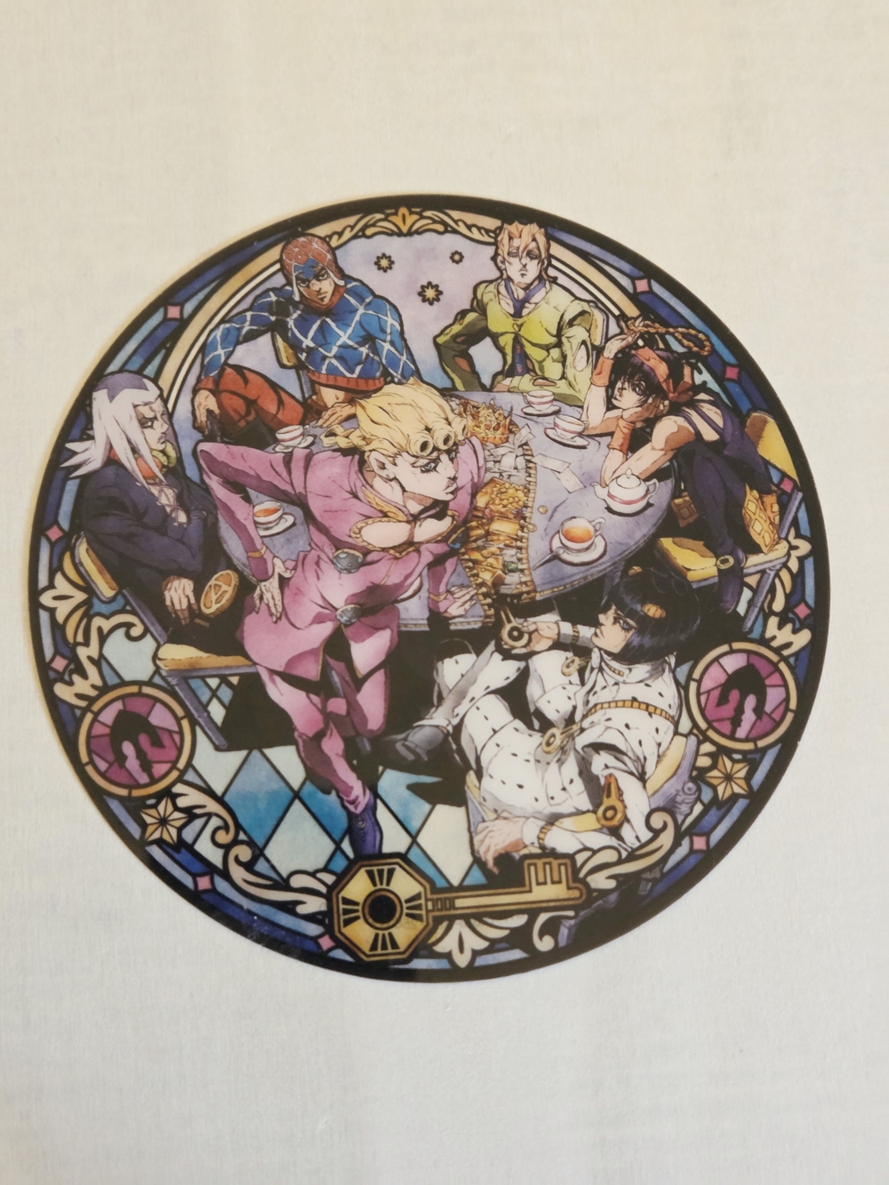*4 for $20* JoJo's Bizarre Adventure 11mm Round Clear Plastic Decor Disc